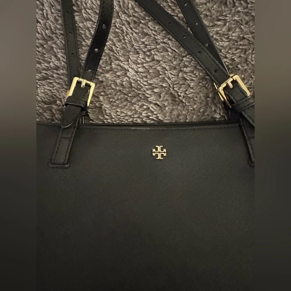 TORY BURCH York Buckle Steffiano Leather Tote